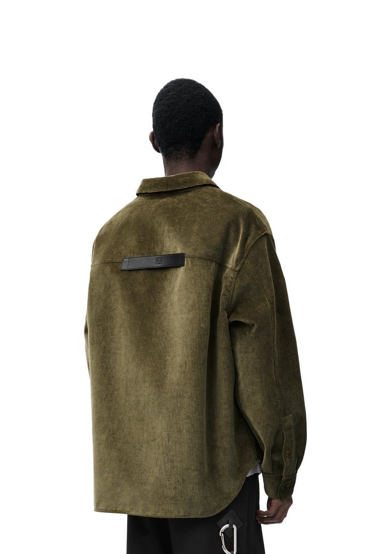 Overshirt in cotton and cashmere
