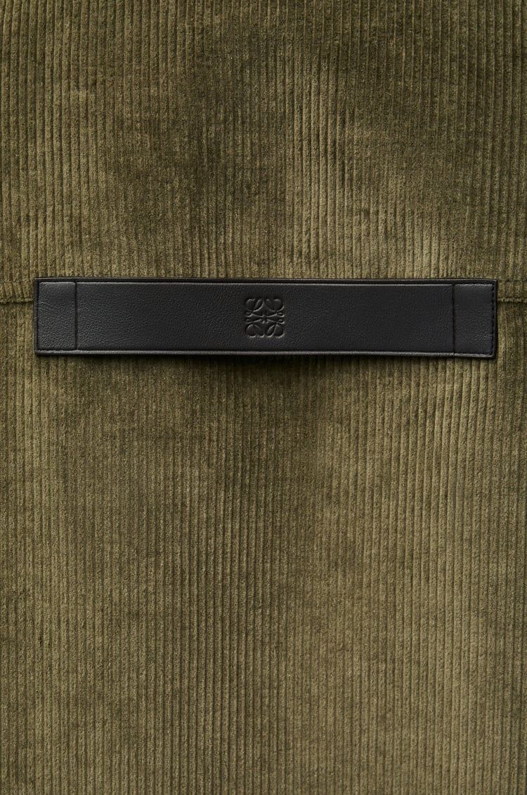 Overshirt in cotton and cashmere