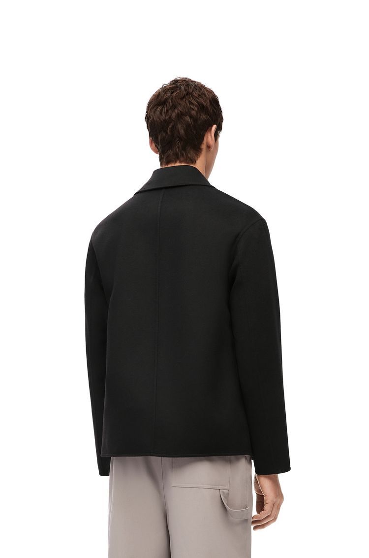 Workwear jacket in wool and cashmere