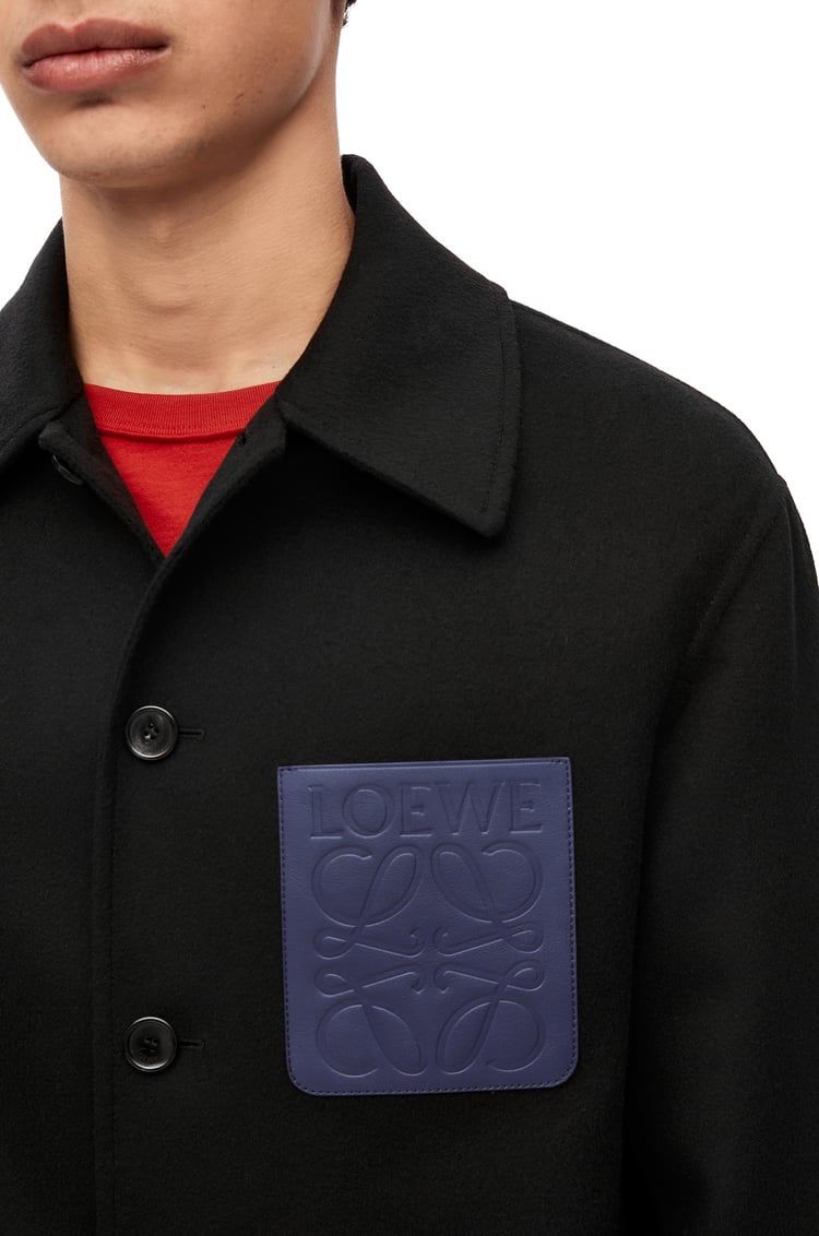 Workwear jacket in wool and cashmere