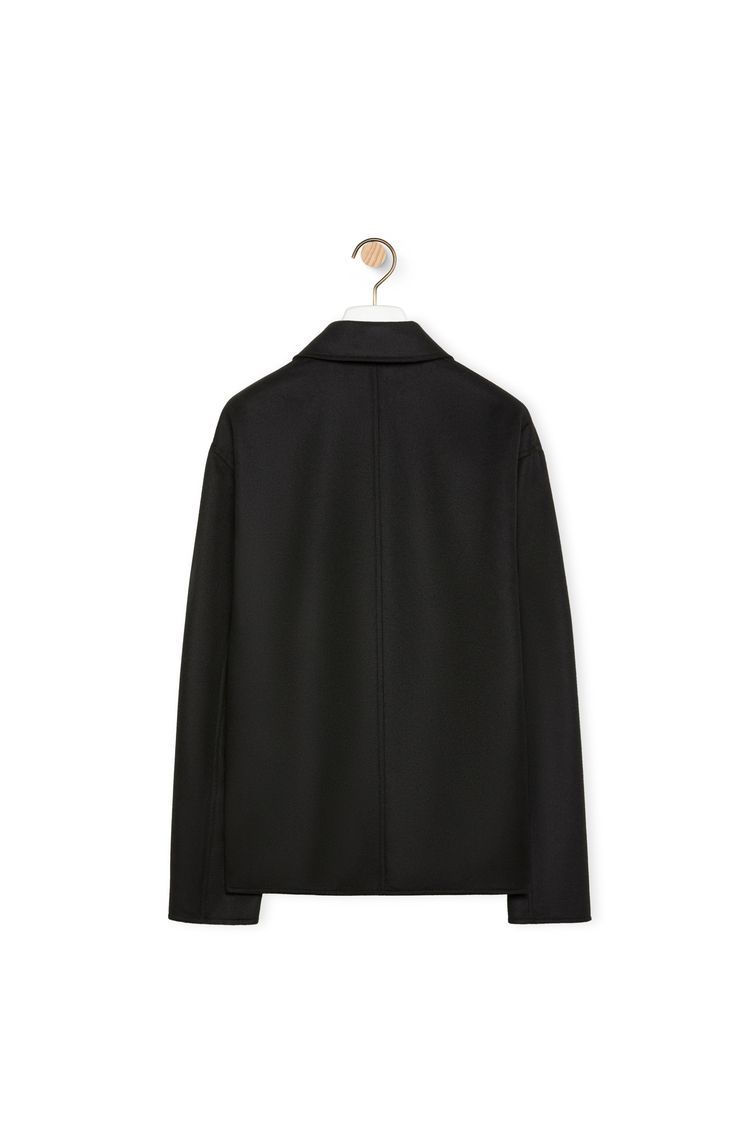 Workwear jacket in wool and cashmere