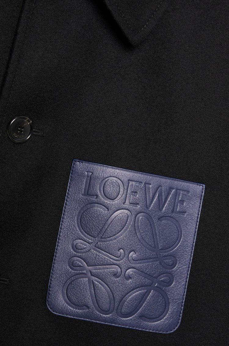 Workwear jacket in wool and cashmere