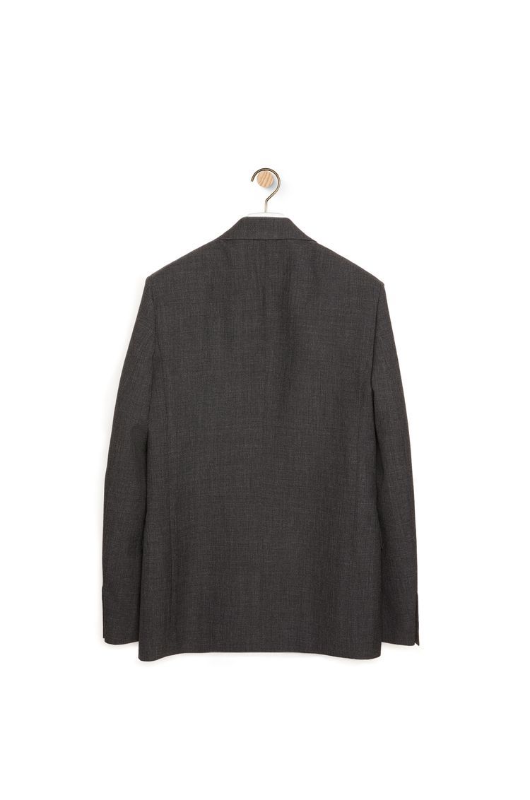 Double breasted jacket in wool