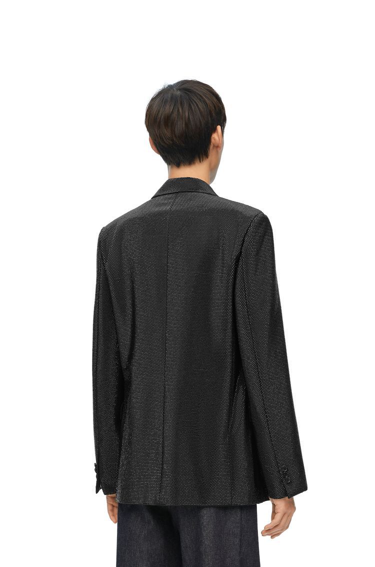 Embelisshed jacket in wool and mohair