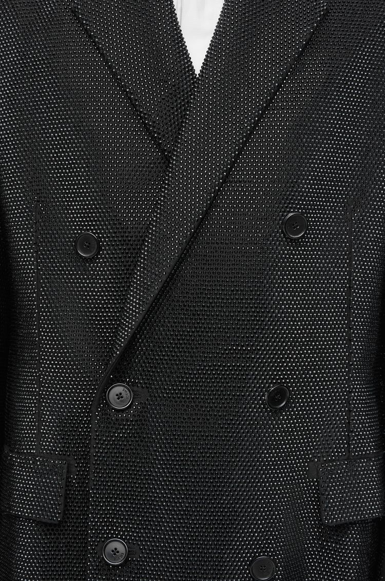Embelisshed jacket in wool and mohair
