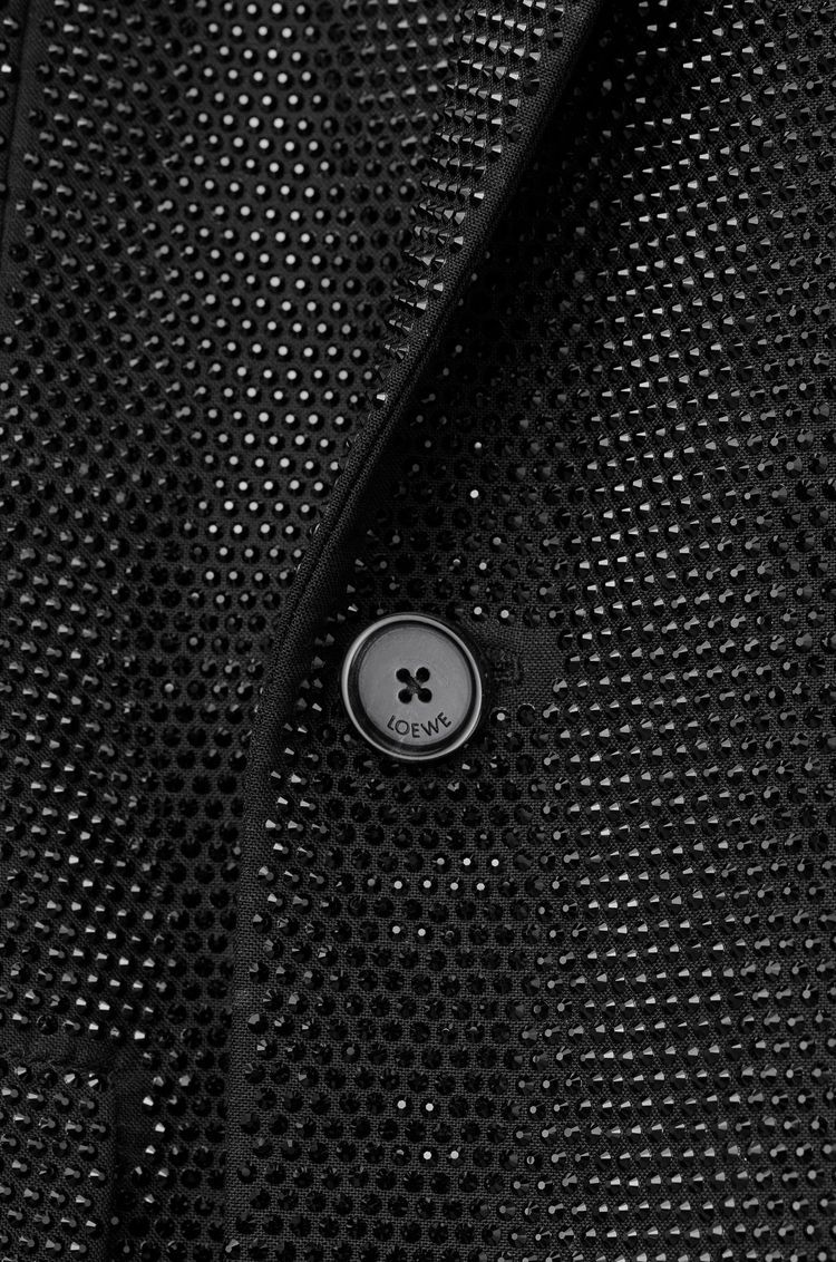 Embelisshed jacket in wool and mohair