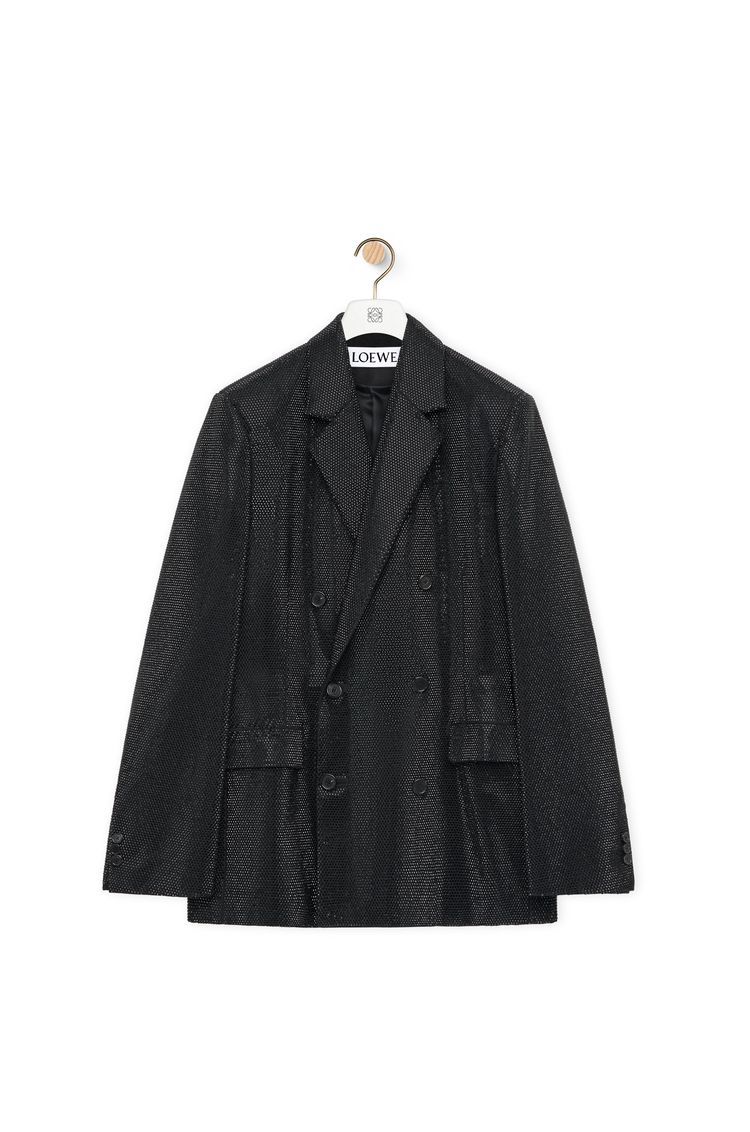 Embelisshed jacket in wool and mohair