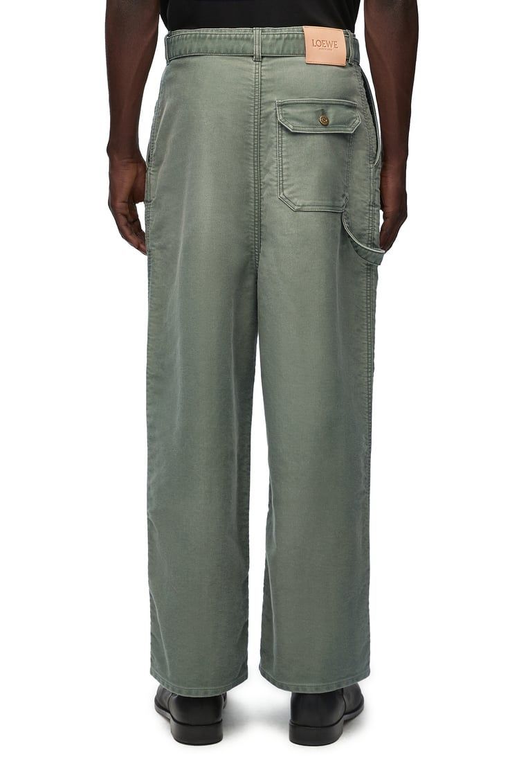 Low crotch trousers in denim