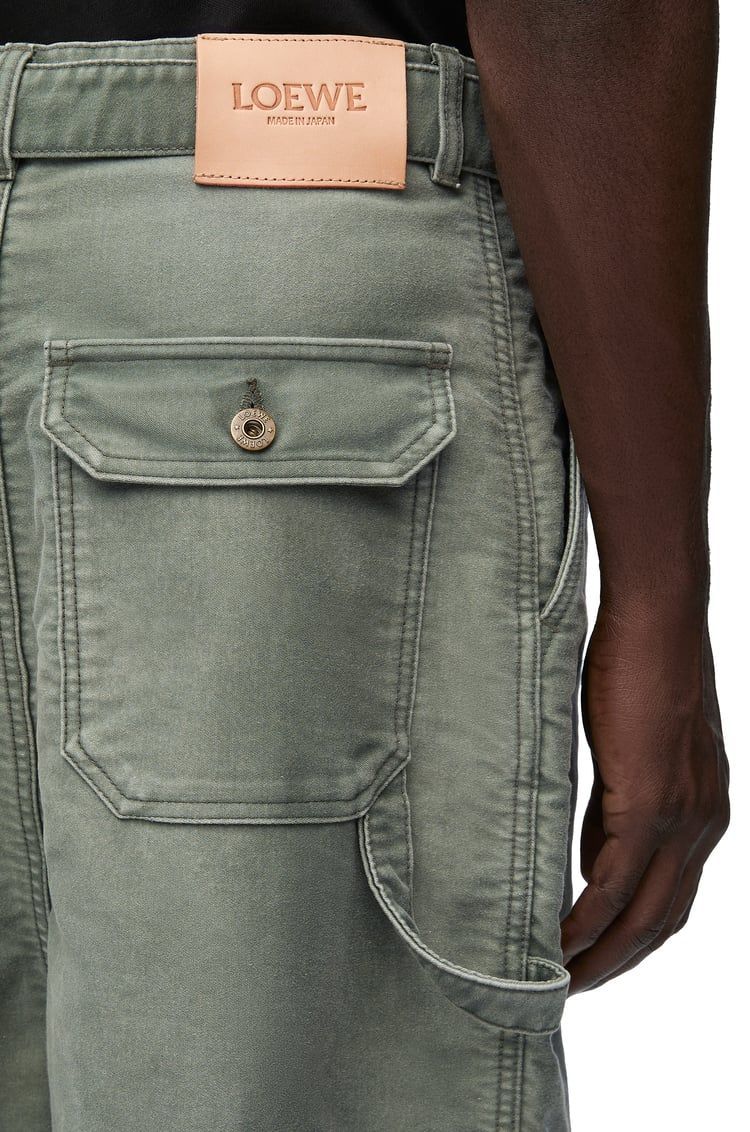 Low crotch trousers in denim