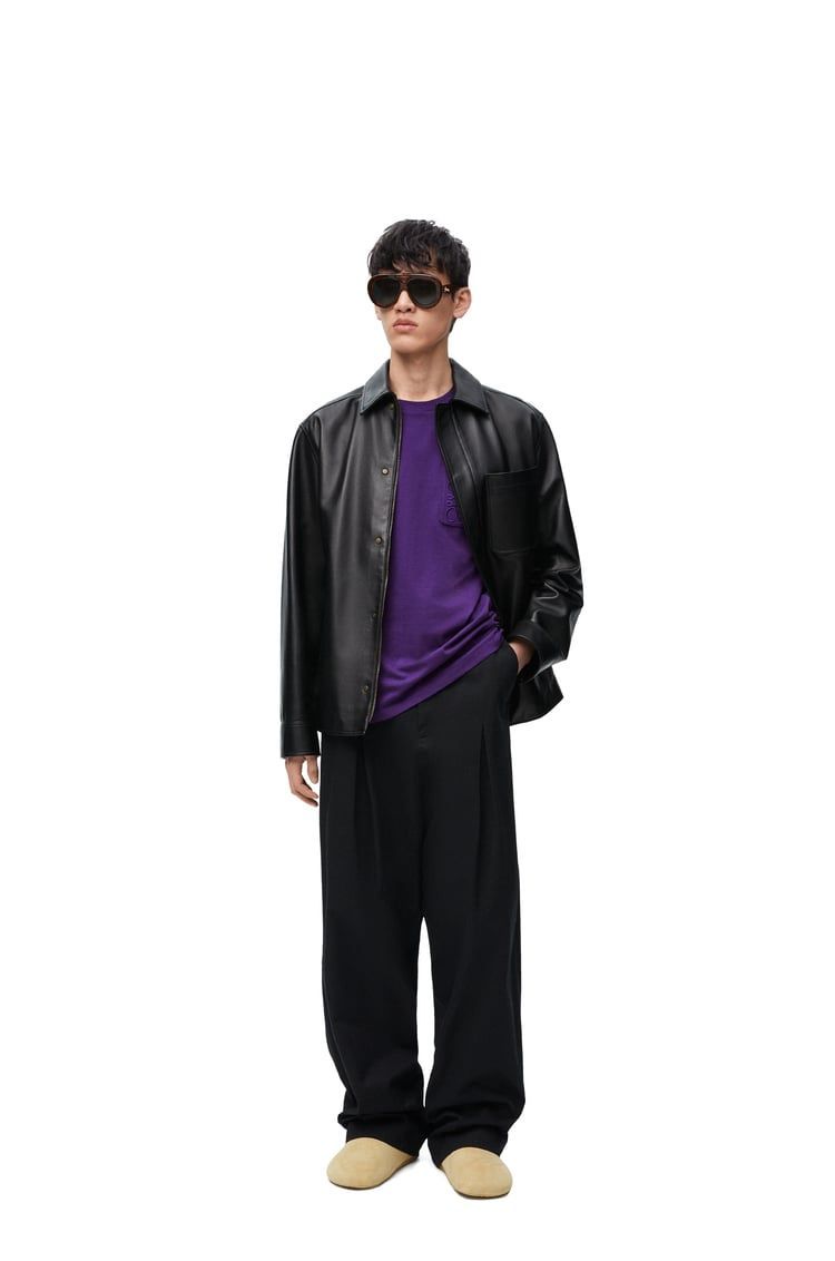 Low crotch trousers in cotton