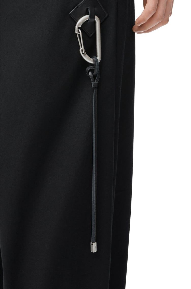 Low crotch trousers in cotton