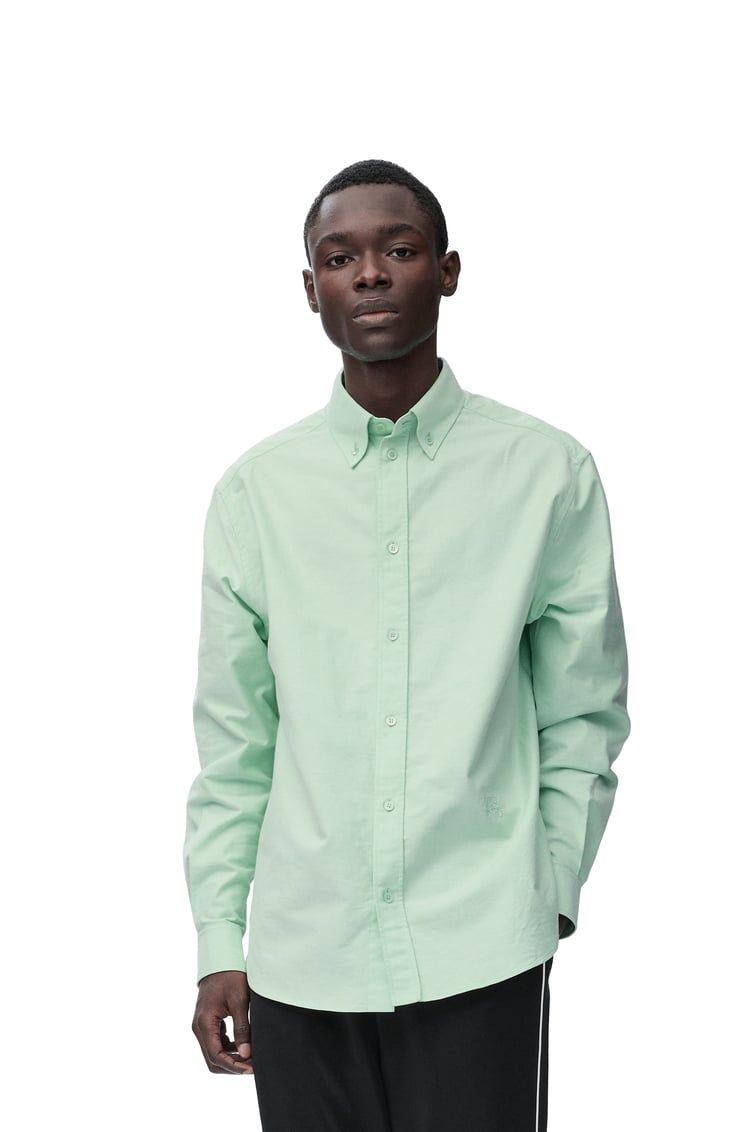 Logo Embroidered Long-Sleeved Shirt