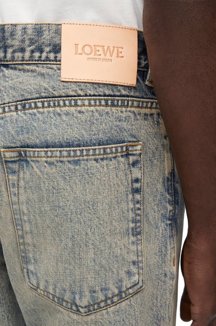 Straight leg jeans in denim
