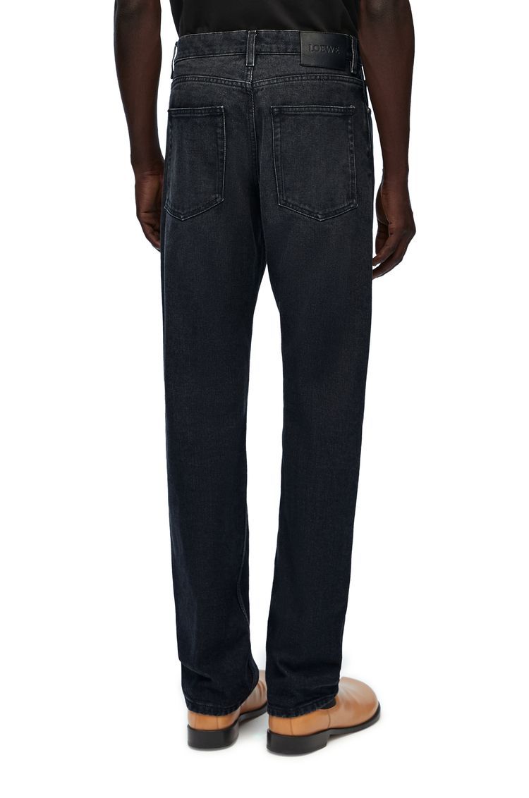 Straight leg jeans in denim