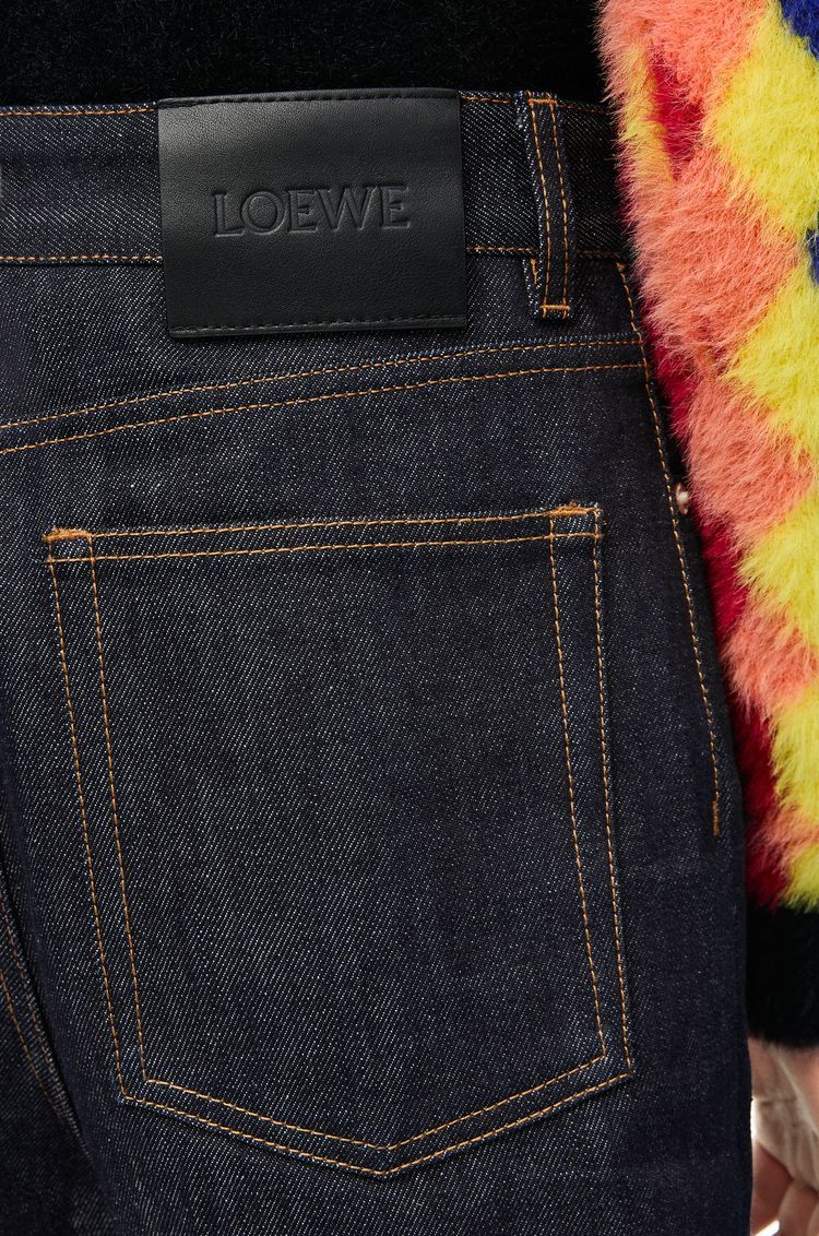Wide leg jeans in denim