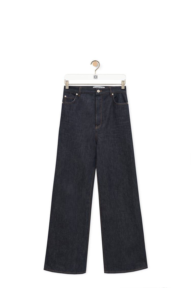 Wide leg jeans in denim