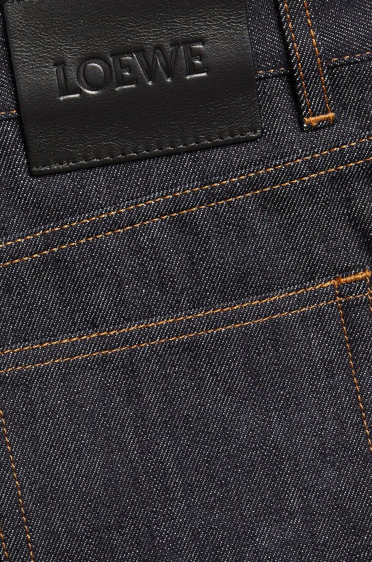 Wide leg jeans in denim