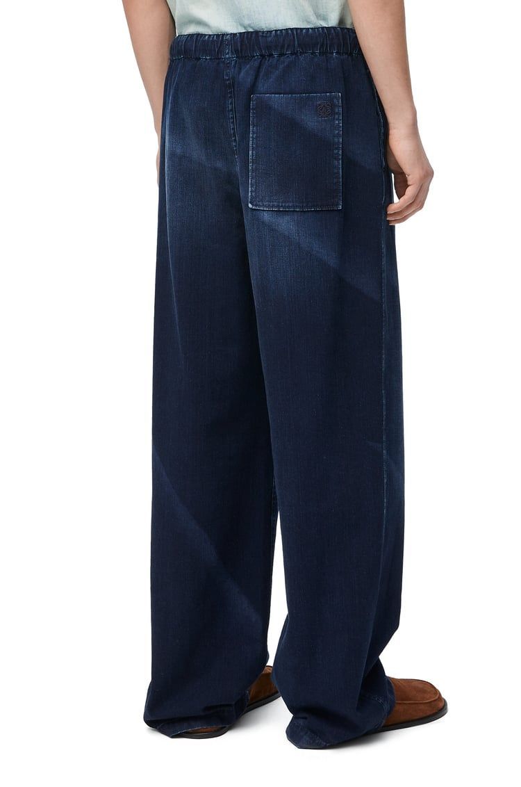 Drawstring jeans in denim