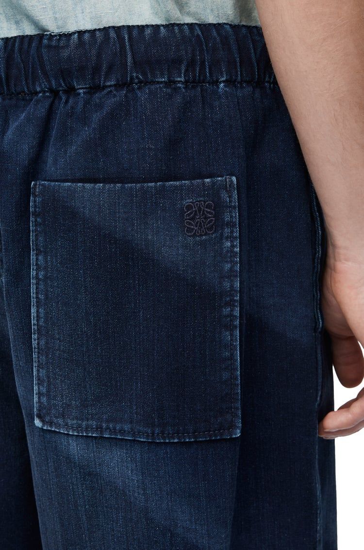 Drawstring jeans in denim