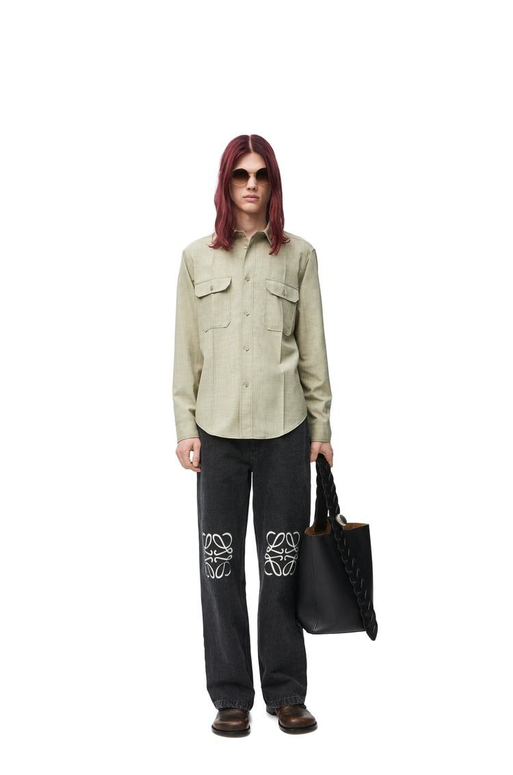 Anagram baggy jeans in denim