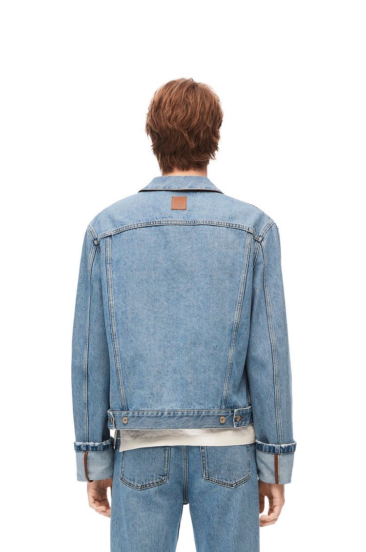 Fisherman turn-up jacket in denim
