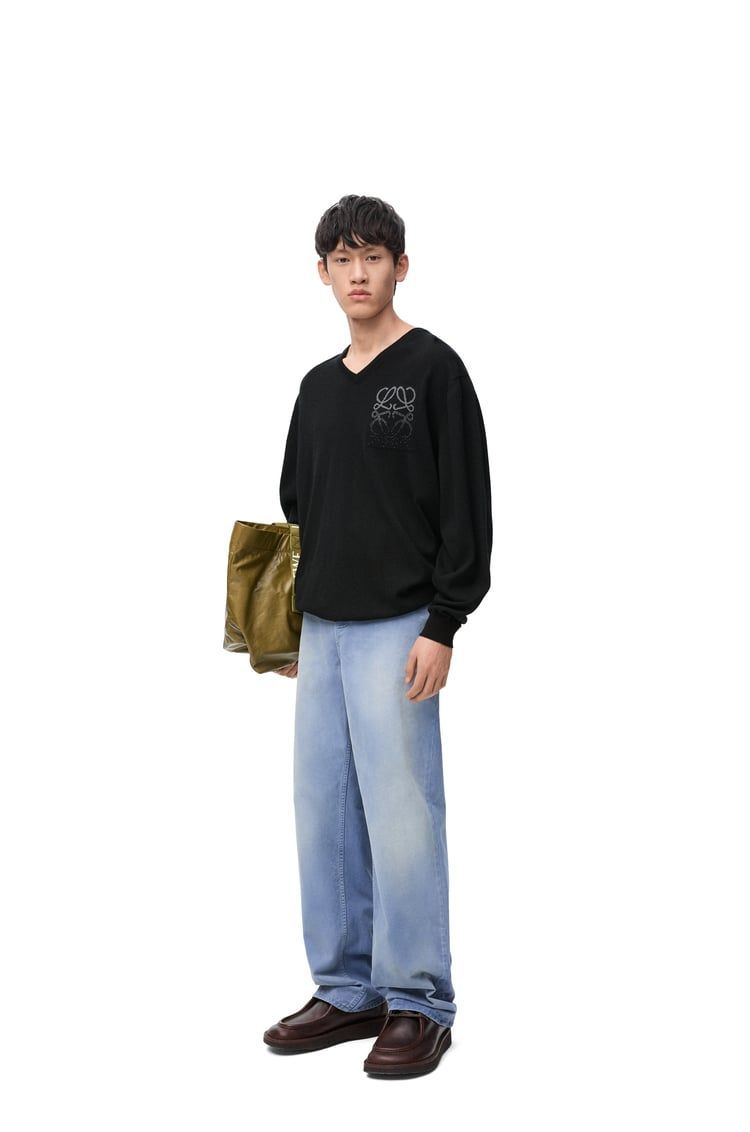 Sweater in cotton and cashmere