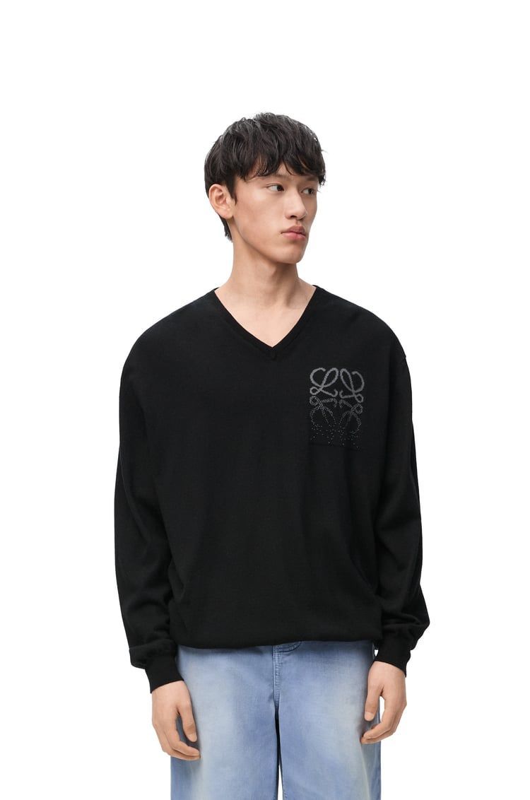 Sweater in cotton and cashmere