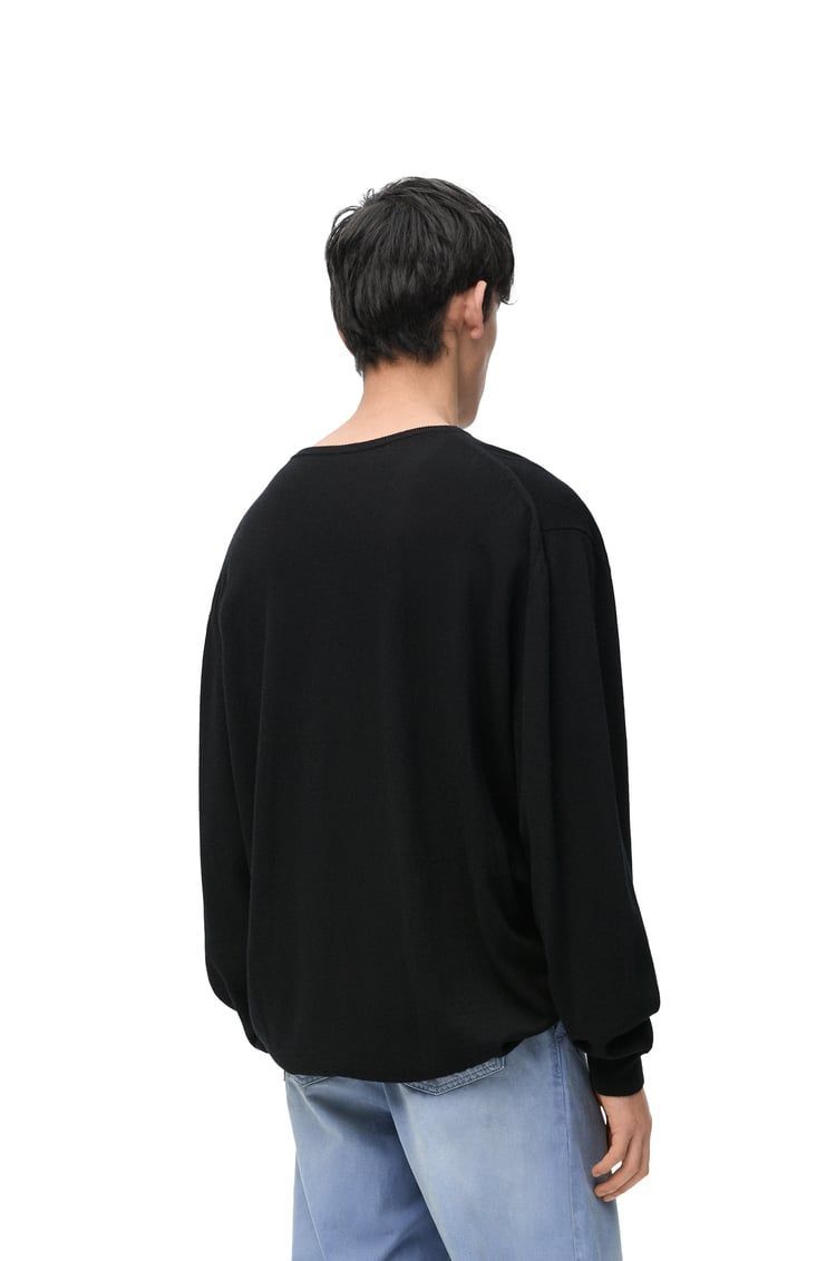 Sweater in cotton and cashmere