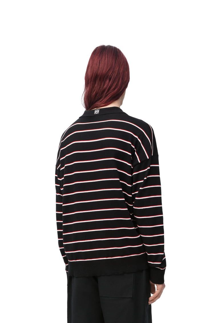Polo sweater in cotton