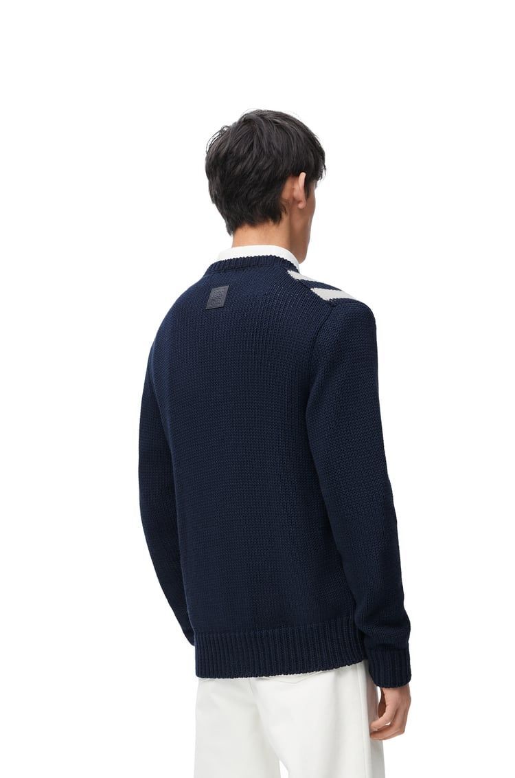 Cardigan in cotton and wool