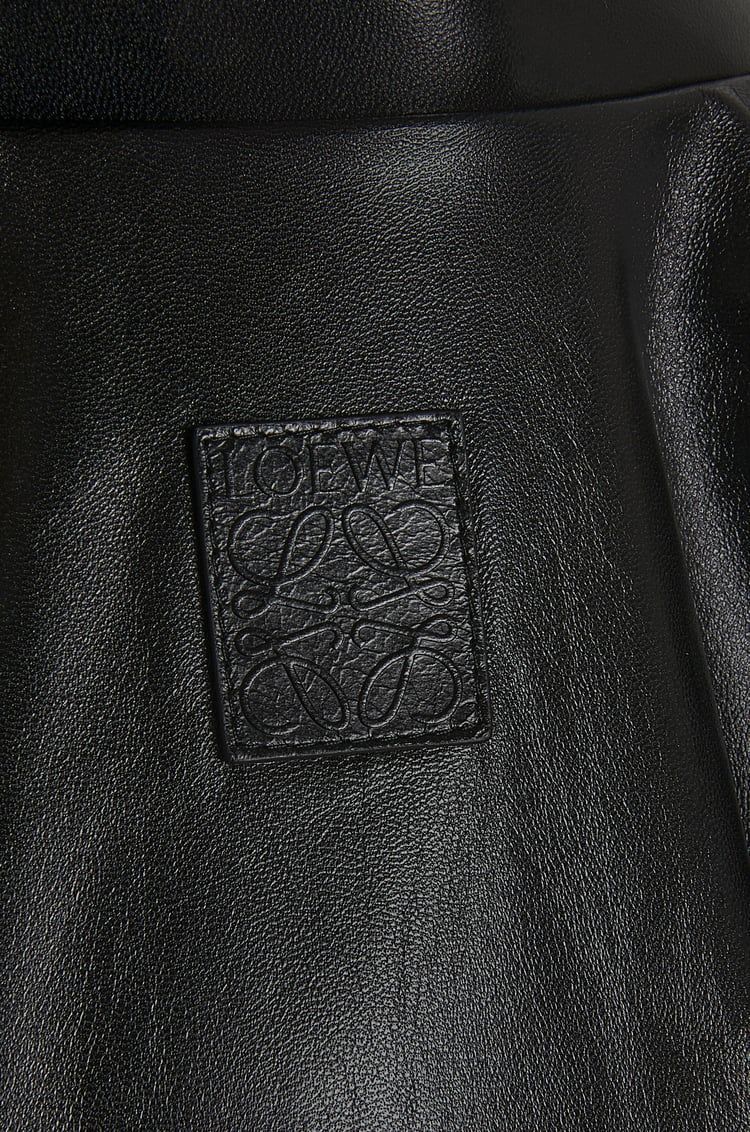 Padded bomber jacket in nappa lambskin