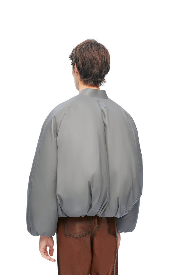 Padded bomber jacket in nappa lambskin