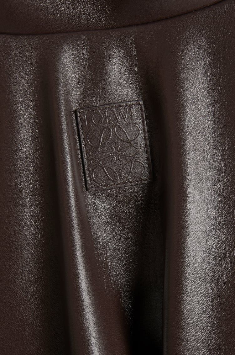 Padded bomber jacket in nappa lambskin