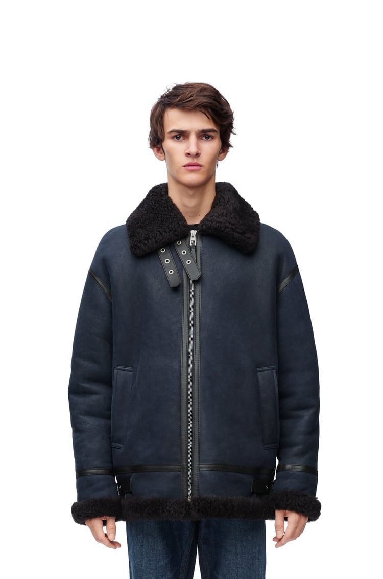 Aviator jacket in shearling