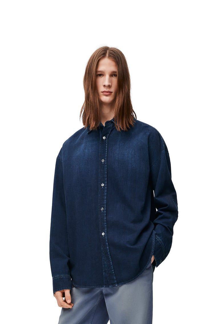 Anagram overshirt in denim