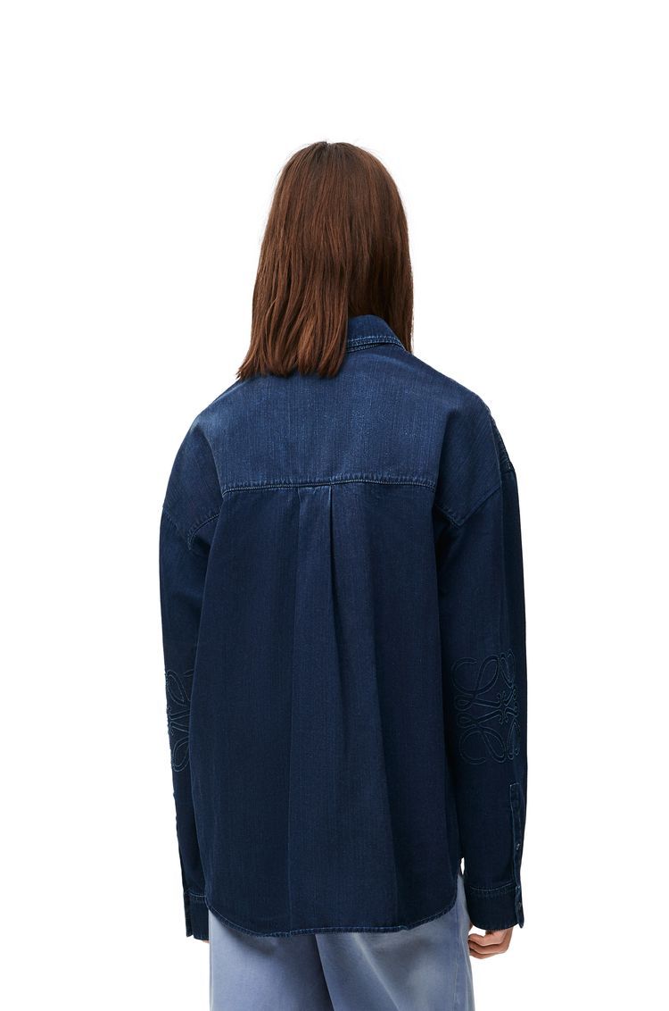 Anagram overshirt in denim