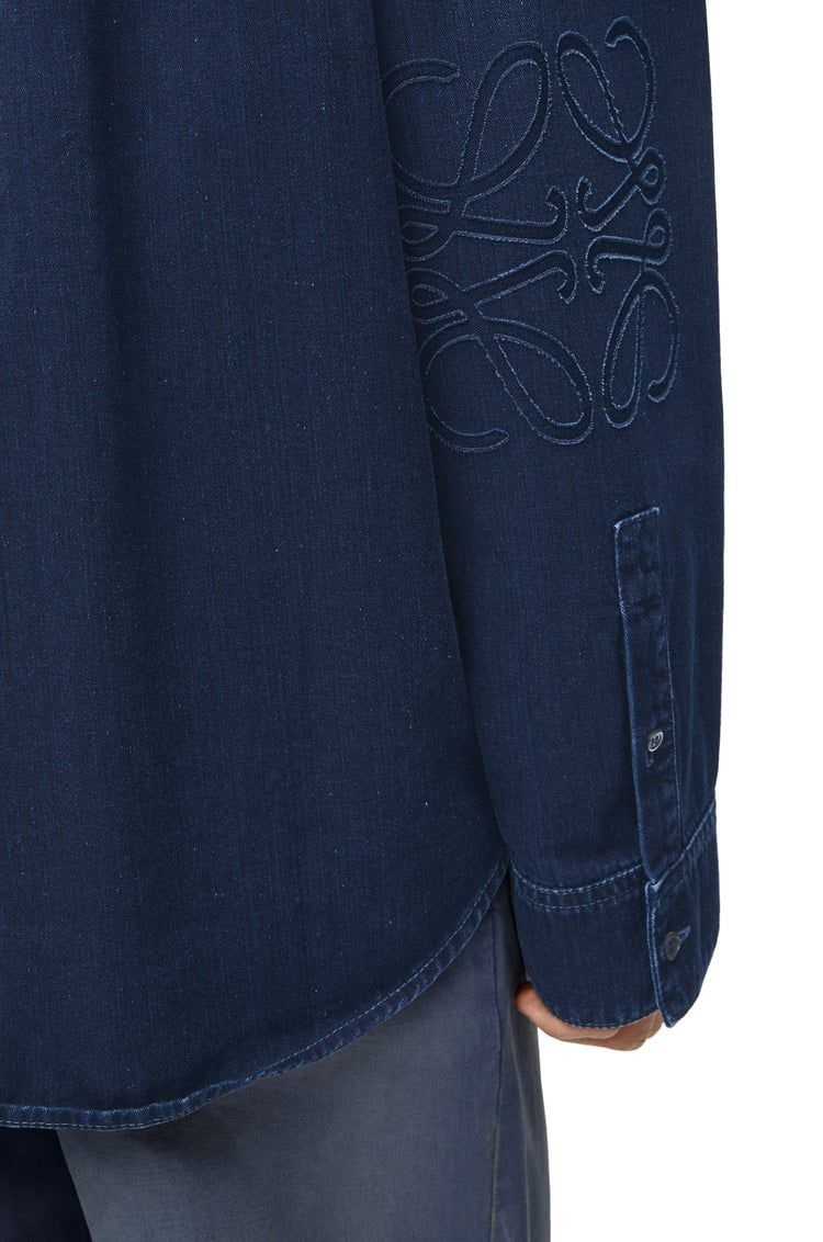 Anagram overshirt in denim