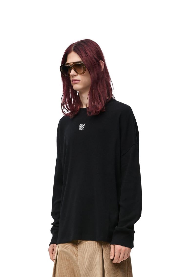 Oversized fit long sleeve T-shirt in cotton