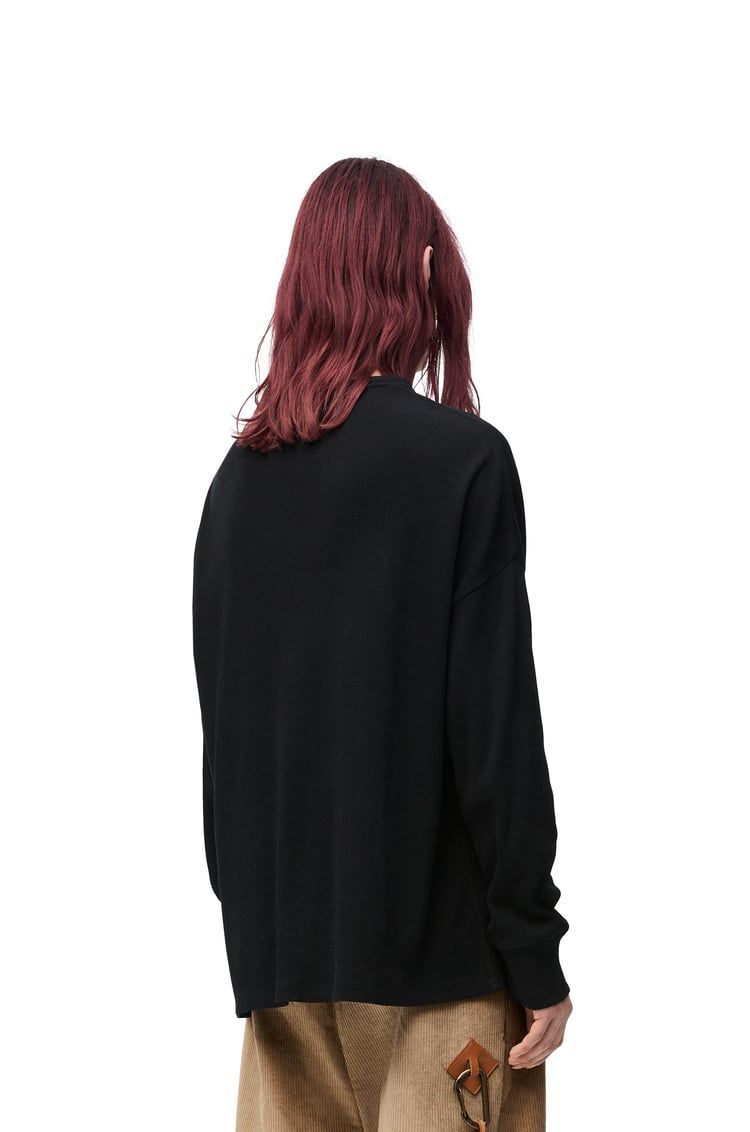 Oversized fit long sleeve T-shirt in cotton