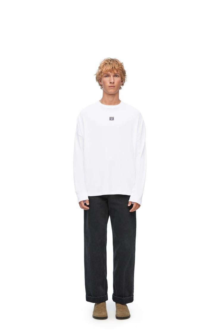 Oversized fit long sleeve T-shirt in cotton