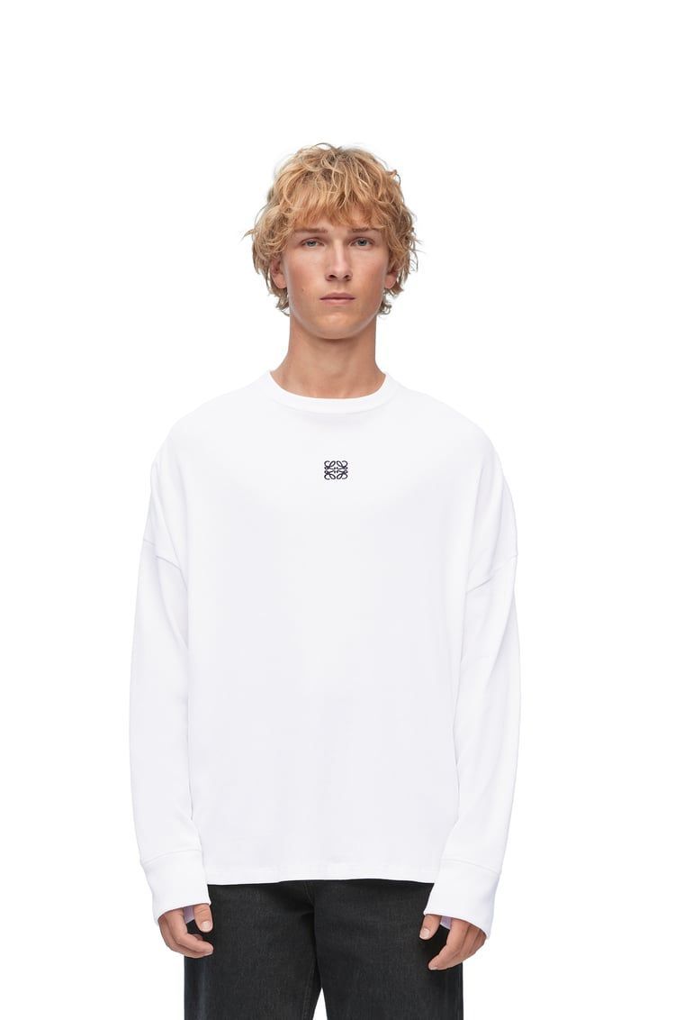 Oversized fit long sleeve T-shirt in cotton