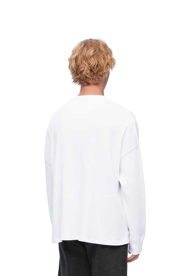 Oversized fit long sleeve T-shirt in cotton