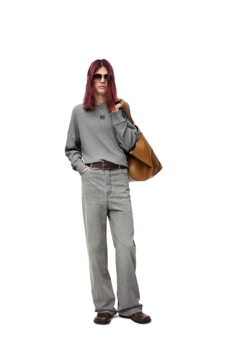 Oversized fit long sleeve T-shirt in cotton