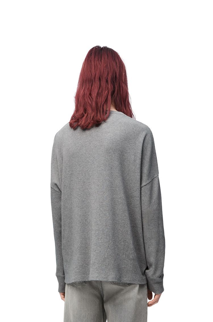 Oversized fit long sleeve T-shirt in cotton