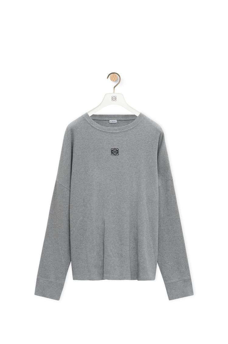 Oversized fit long sleeve T-shirt in cotton