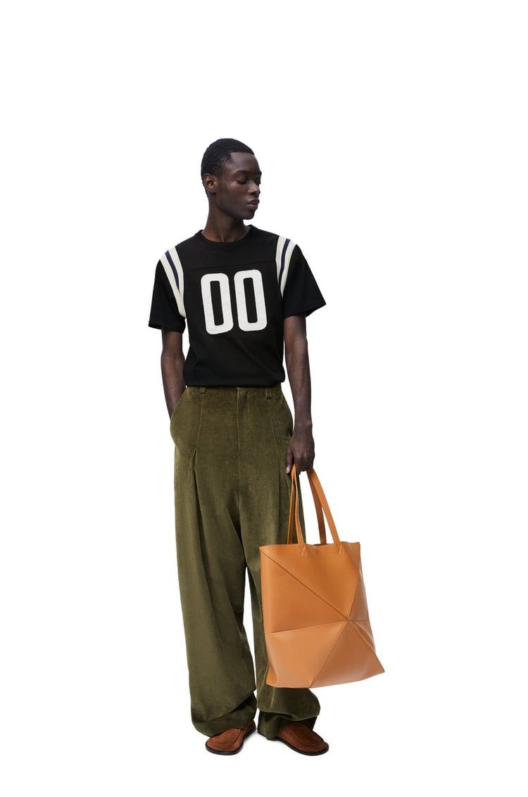 Regular fit T-shirt in cotton and viscose