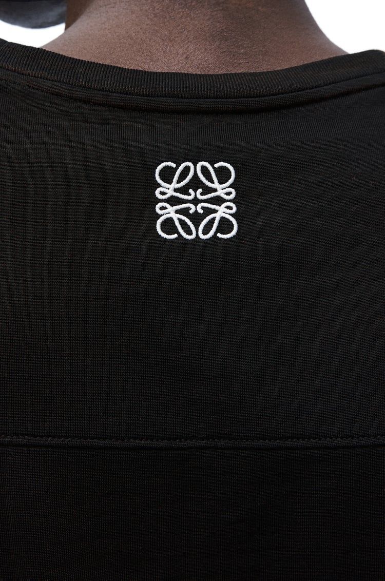 Regular fit T-shirt in cotton and viscose