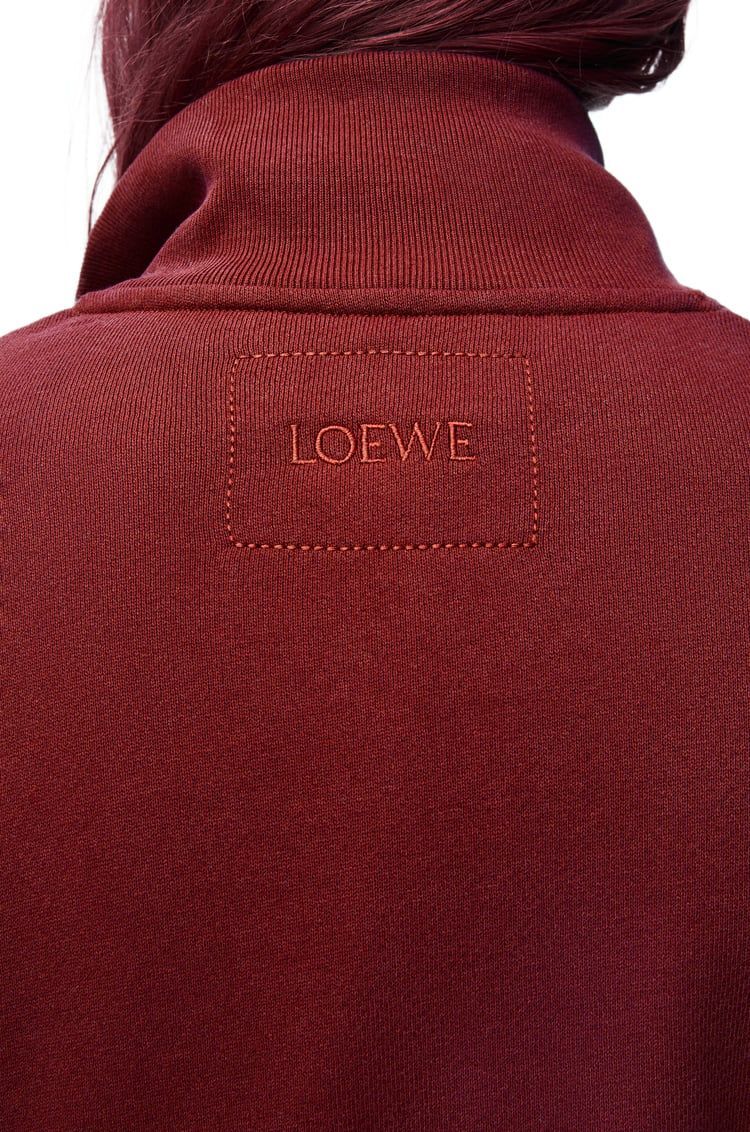 Zip-up sweatshirt in cotton