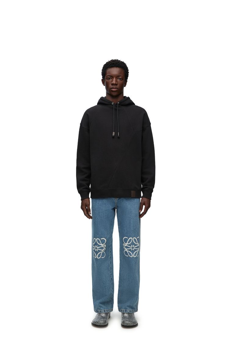 Puzzle relaxed fit hoodie in cotton
