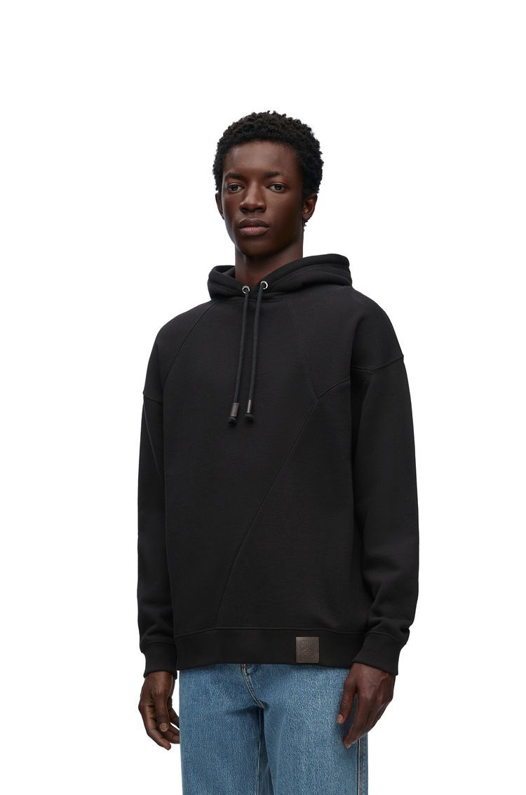 Puzzle relaxed fit hoodie in cotton